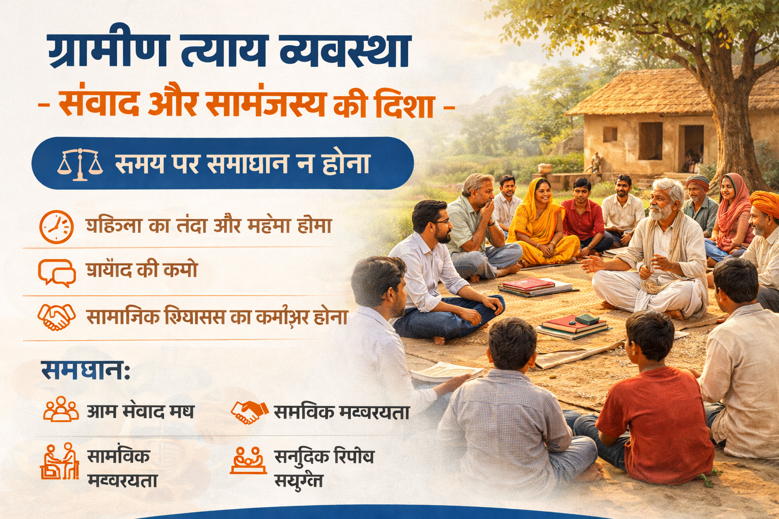 ग्रामीण न्याय व्यवस्था – संवाद और सामंजस्य की दिशा