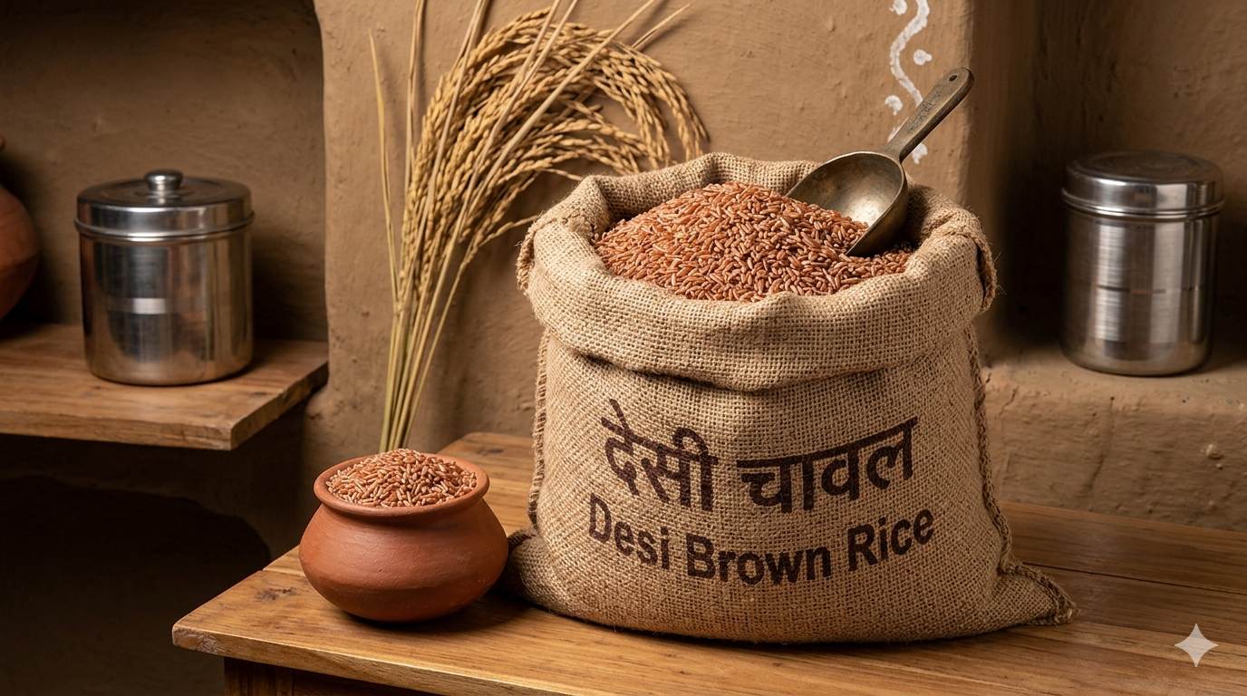 देसी चावल / Desi Brown Rice