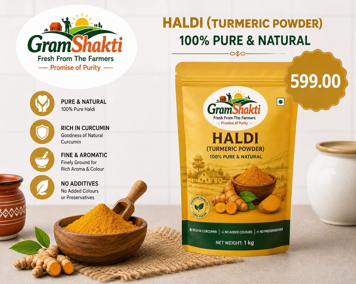 Haldi (Turmeric Powder) – Pure & Natural